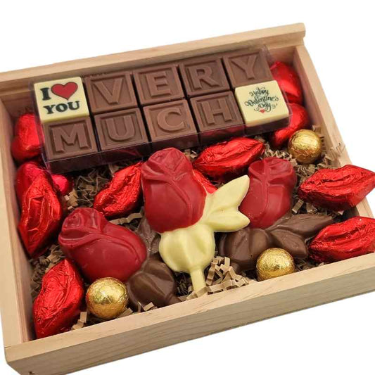 Roses and Kisses Chocolate Hamper
