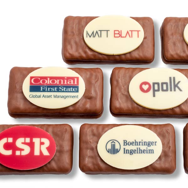 Tim Tam Cookies With Branded Chocolate Toppers