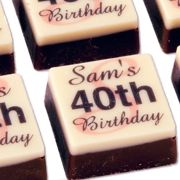 40 Square Chocolates