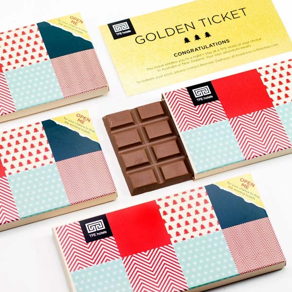 Personalised Willy Wonka Bars with Golden Tickets