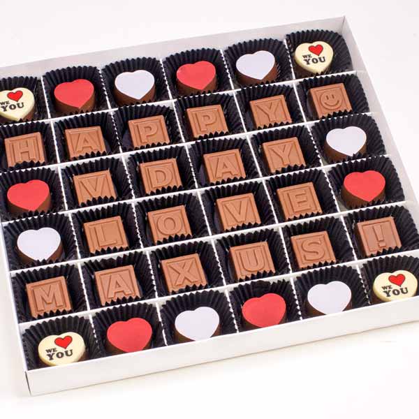 Customised Valentines Day Chocolates For Maxus