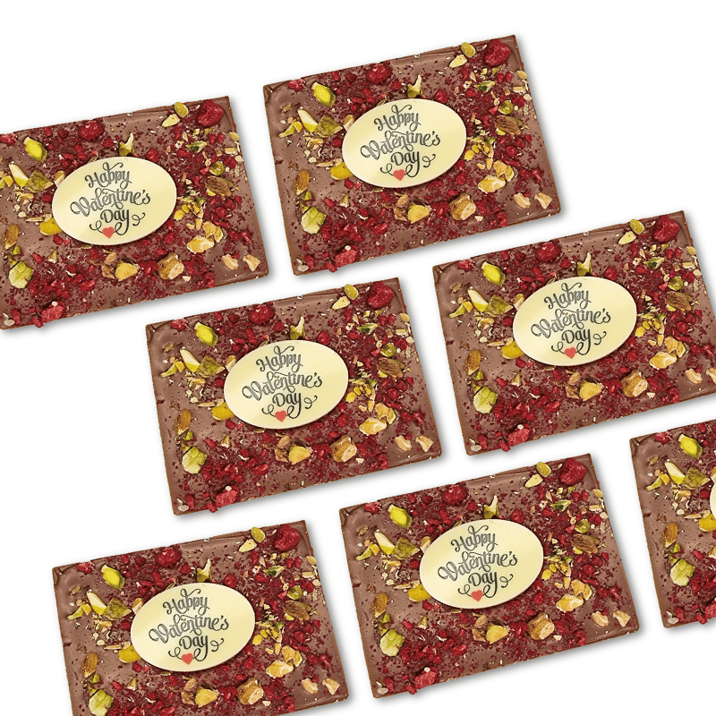 Raspberry Pistachio Valentine's Bar