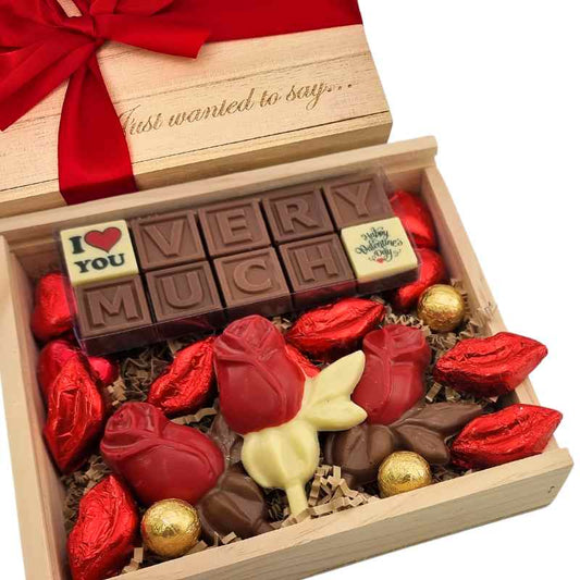 Roses and Kisses Chocolate Hamper