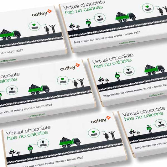 Promotional Printed Chocolate Bars For Coffey