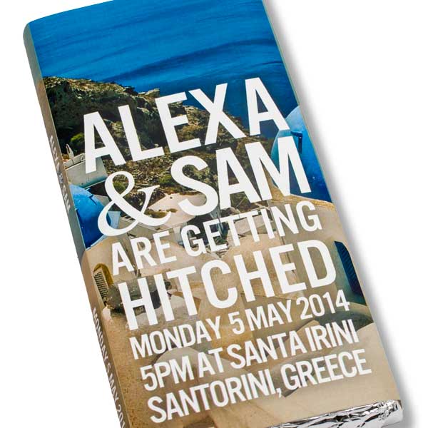 Wedding Chocolate Bars