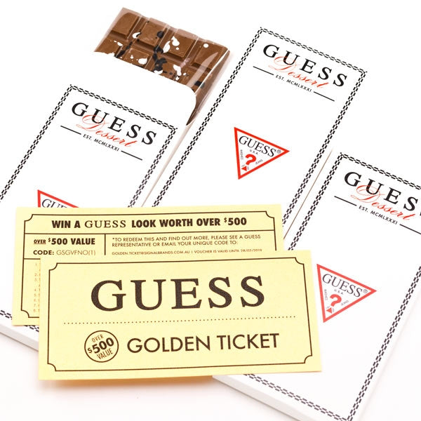 Willy Wonka Customised Chocolate Bars For Guess