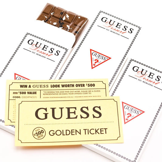Willy Wonka Customised Chocolate Bars For Guess