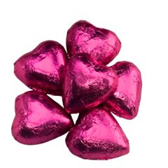 5x Foiled Hearts