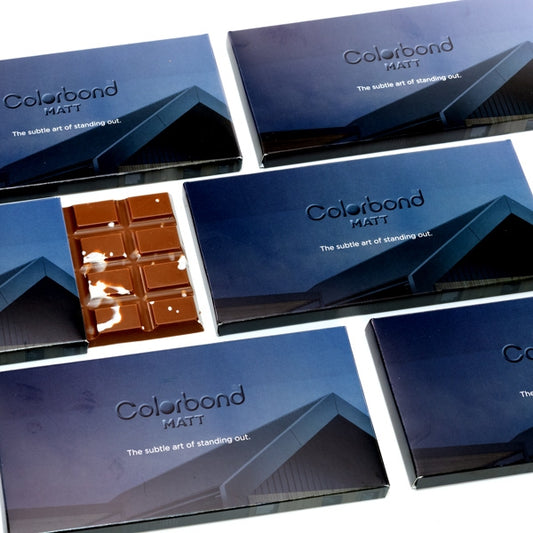Promotional Chocolate Bars For Bluescope Steel