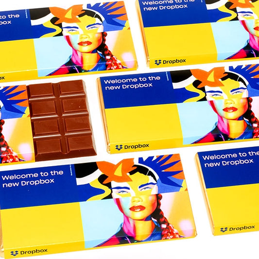 Personalised Chocolate Bars For Dropbox