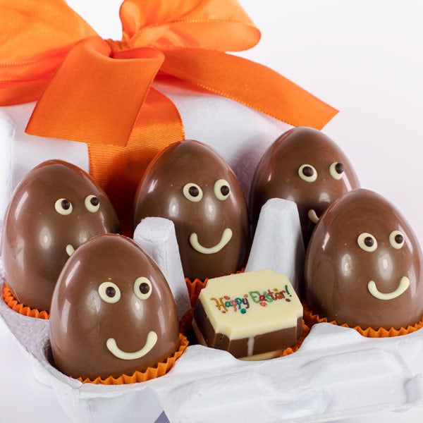Five Smiley Eggs